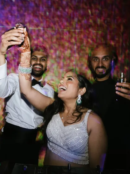 It’s more than just a party, it’s about connection. Sharing a toast with the happy couple behind the decks is what it's all about. We start as your DJ and end up as friends.