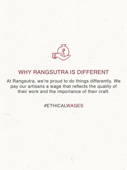 Handcrafts take time, and we believe they deserve fair pay too. We pay our artisans a wage that reflects the quality of their work and the importance of their craft.