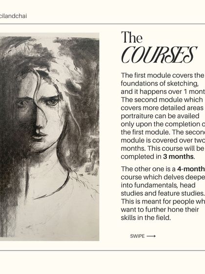 Our portrait courses are structured in modules, starting with foundations and moving to detailed studies of features and expression over several months.