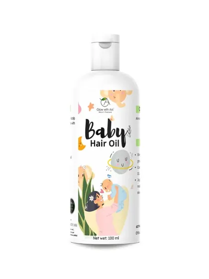 I also make this very gentle Baby Hair Oil. It is 100% natural and contains Jojoba oil to keep your baby's scalp soft and stimulate healthy, new hair growth.