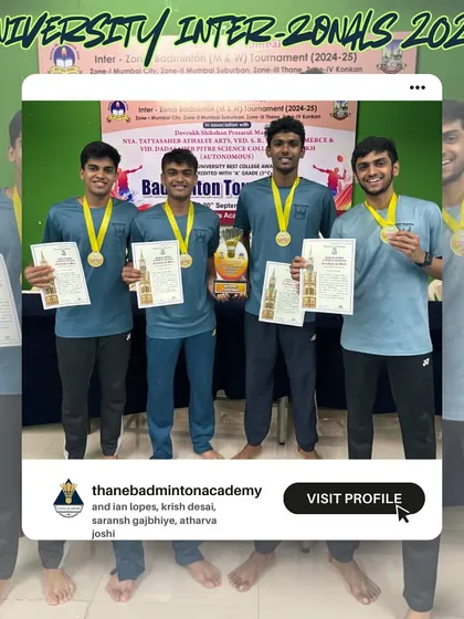 Our players Atharva, Saransh, Krish, and Ian celebrating their Team Event Gold Medal at the University Inter-Zonals.