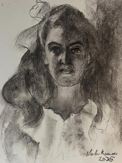 A portrait study in charcoal, based on a work by the master artist Anders Zorn. I did this to practice what I learned in a workshop and am considering doing an oil painting of it as well.