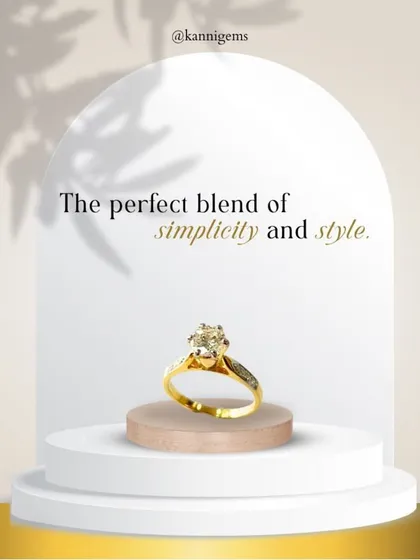 A diamond ring that speaks volumes in whispers. This piece is the perfect blend of simplicity and style, a reminder that the most stunning things do not need to be loud.