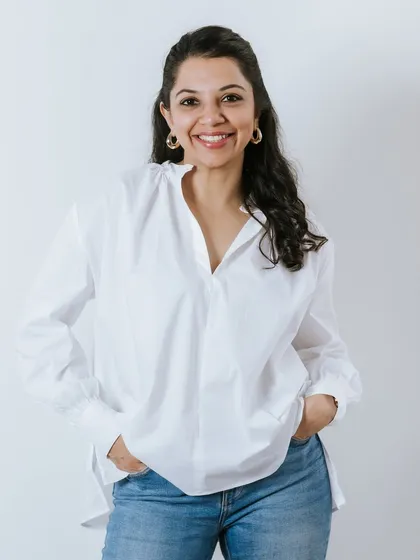 This is me, Vrutika. As a fellow entrepreneur, I understand the importance of having a personal brand that feels authentic. I bring this same passion and understanding to every project, working as a creative partner to help you achieve your vision.