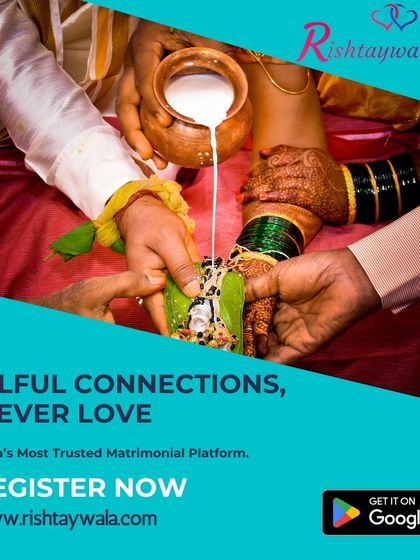 A traditional ritual where milk is poured, symbolizing blessings and purity for the couple's new life together. Register now to start your journey.