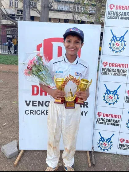 Shreyas Khilare, the star of the Dream 11 Vengsarkar Cup, was named Man of the Final and Man of the Series for his incredible 343 runs.