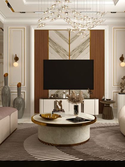 Houzlook - Full Home Interior Design & Turnkey Execution Luxurious Living & Dining Spaces photo 10