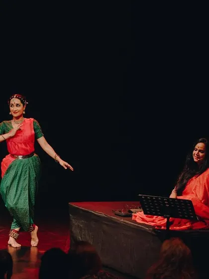 A moment of storytelling from 'Mandala'. The piece explores the journey from worldly love to spiritual realization, using the poetry of Indian saints as our guide.