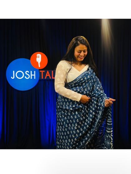 A candid moment during my Josh Talks session. My goal was to make people aware of their fundamental rights and their freedom to live with dignity, especially children born in brothels and those wishing to leave the profession.