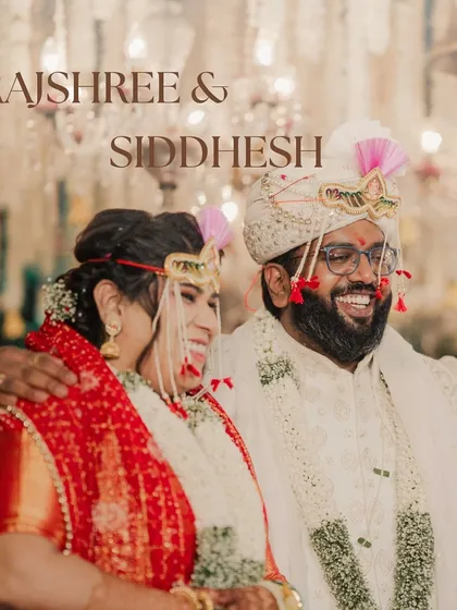 A beautiful portrait of the happy couple during their Marathi wedding ceremony. Their smiles show the love and joy of the moment, which I strive to create for every client.