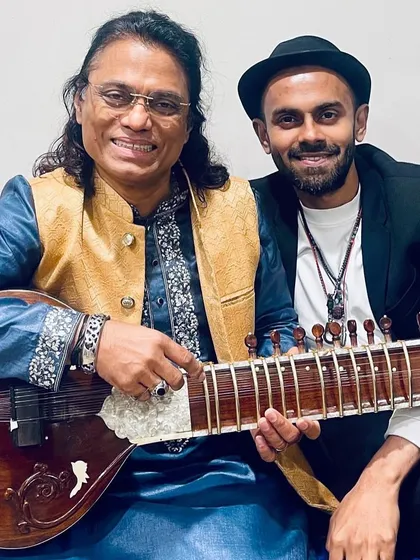 Backstage before a performance at the NCPA for the BITSoM convocation ceremony. It was an honor to perform for Shri Kumar Mangalam Birla Ji.