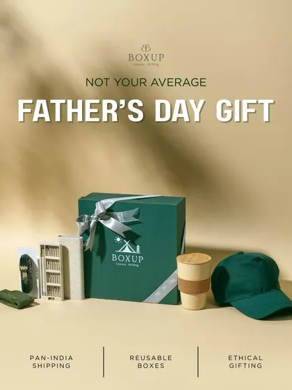 Not your average Father's Day gift. 'The Trailblazer Kit' is designed for the adventurous dad, featuring a cap, sipper, and multi-tool.