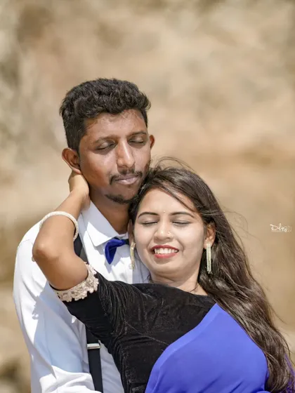 A tender close-up of a couple, perfect for a romantic album. This also highlights the beautiful, natural-looking makeup on the bride.