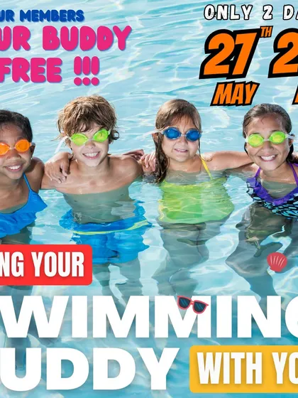 Swimming is always better with friends. We love building a community feel with events like our 'Bring Your Buddy' weekends, where members can share the joy of swimming with a friend for free.