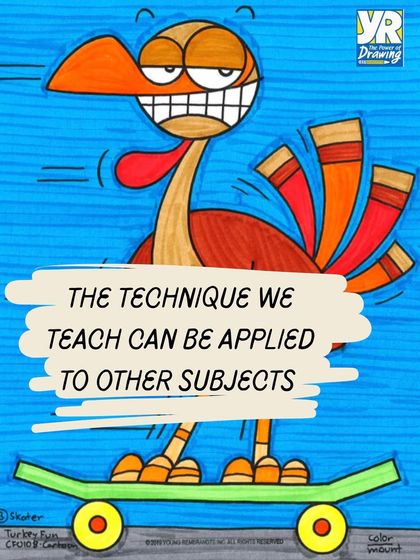 The skills we teach are not just for art class. Our drawing technique, which involves logic, sequencing, and problem-solving, can be applied to other subjects at school.