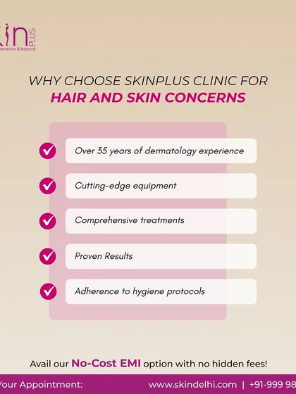 Trust is built on experience and proven results. This graphic outlines why clients choose my clinic, from my team's 35 years of dermatology experience to my commitment to using cutting edge equipment and maintaining the highest hygiene standards.