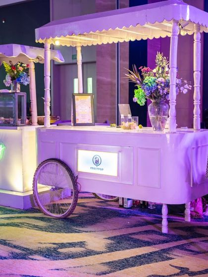 We believe in creating unique experiences at every touchpoint. These charming food and beverage carts provided guests with delightful treats while adding to the overall aesthetic of the event.