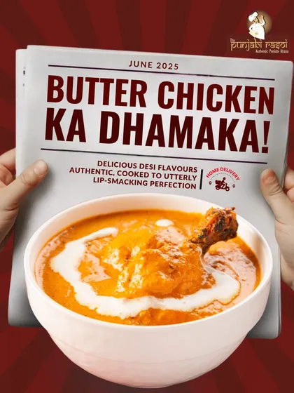 Get ready for a flavour explosion with our Butter Chicken. We make it extra delicious and authentic, perfect for when you're craving something truly satisfying.