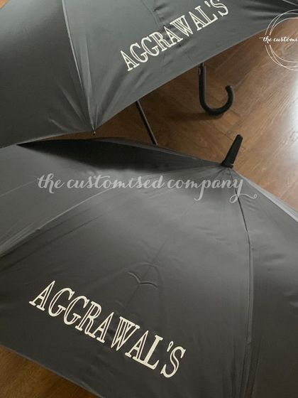 With monsoon approaching, bring some cheer to gloomy weather with our personalized umbrellas. We can customize them with a family name, making them a practical and stylish accessory.