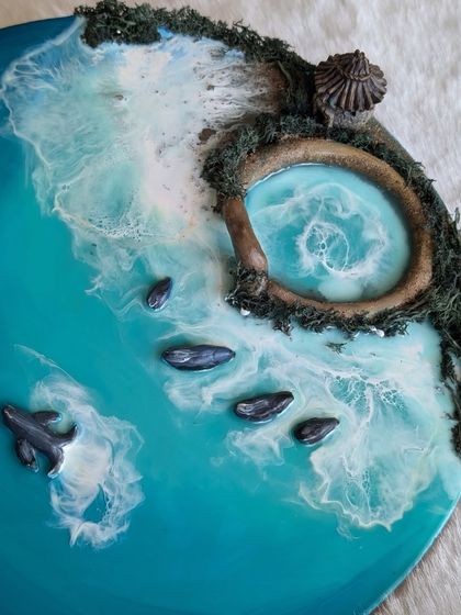 Studio Chhavi - Custom Art & Decor Commissions Ocean-Inspired Resin Art photo 6