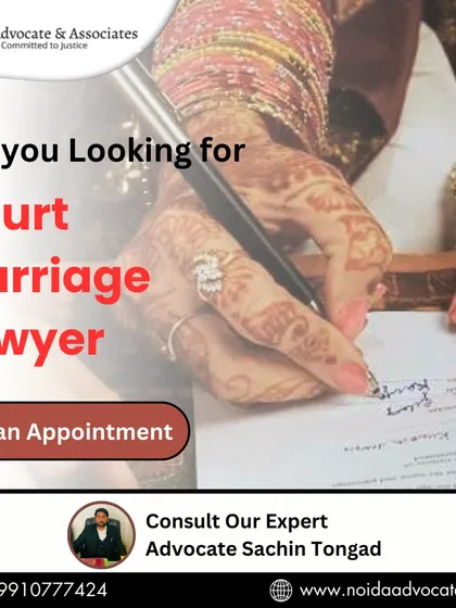 For couples planning a court marriage, I provide expert legal assistance to ensure a seamless and correctly documented process. Let me handle the legal details of your special day.