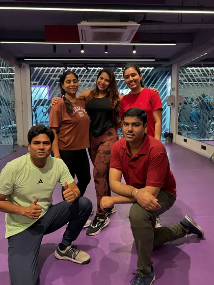Posing with some of my dedicated members after a "Let's Nacho" session. We work hard and then we celebrate our progress together.