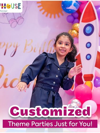 I love turning imaginative ideas into reality. This space-themed party is just one example of the customized celebrations I can create for your child.