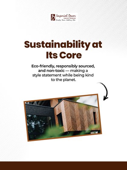 Sustainability is at the core of my material selection. The wood I use for cladding is eco-friendly, responsibly sourced, and non-toxic, allowing you to make a style statement while being kind to the planet.