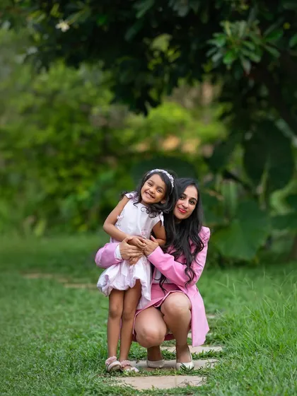 Two sisters and their beautiful mom. I love capturing the dynamic between siblings during our outdoor family photoshoots.