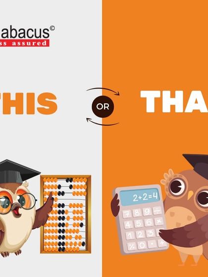 Abacus or calculator? While a calculator gives you the answer, the abacus trains your brain to find the answer itself. It's about building a skill, not just using a tool.