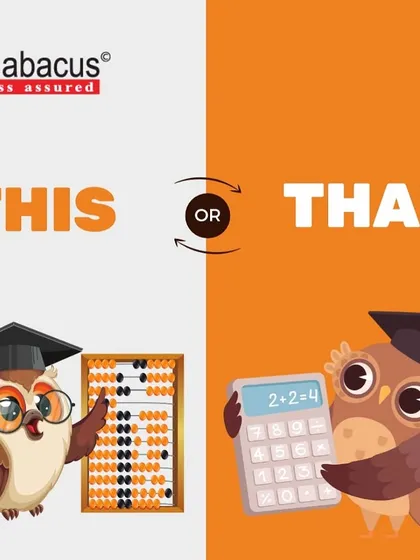 Abacus or calculator? While a calculator gives you the answer, the abacus trains your brain to find the answer itself. It's about building a skill, not just using a tool.