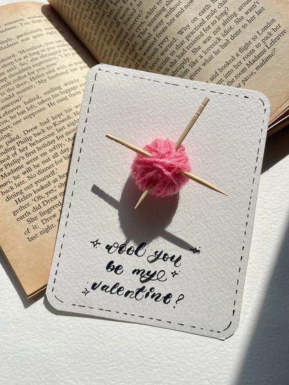 Another shot of my "Wool you be my valentine?" card. It's a playful and unique way to ask that special someone.