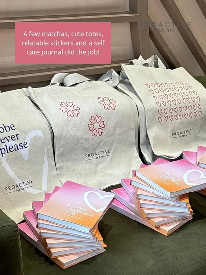 A few matchas, cute totes, and a self-care journal did the job of making preventative care feel like a treat.