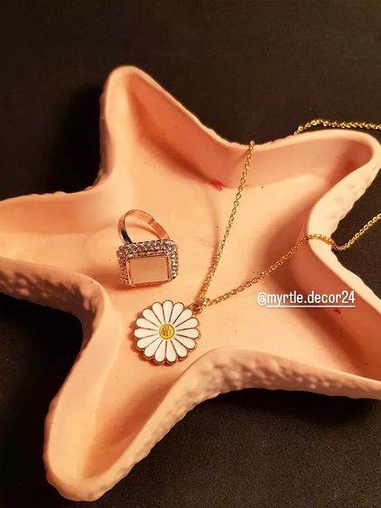 The starfish tray is one of our favorite shapes to make, and this peachy color is simply delightful.