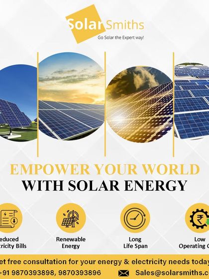 Empower your world with solar energy. The benefits are clear: reduced electricity bills, renewable energy, long life span, and low operating costs.
