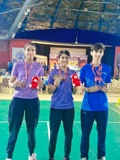 More winners from the Delhi State 2025 tournament. Lakshay, Alina, and Niti displaying the medals they earned through countless hours of practice and strategic gameplay.