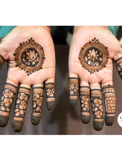 A clear, top-down view of the Diwali special lotus mandala design.