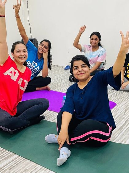 The vibe at our weekend workshops is always amazing. This is a shot of my happy and energized students after a session, showcasing the fun and community feel of our studio.