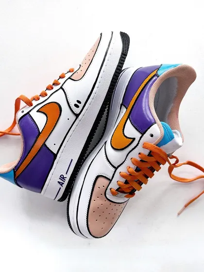 I had the awesome opportunity to create a custom pair of Nike Air Force 1s for the legend, Vir Das! We went with a Dexter's Laboratory theme, his favorite cartoon. It was so cool to bring this piece of 90s nostalgia to life for him.