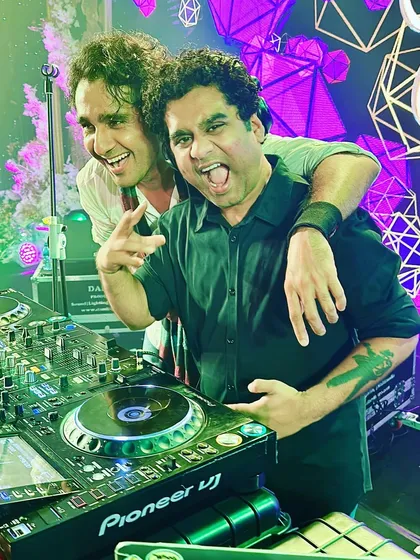 This is what pure energy looks like. My brother Rohin and I feed off each other's vibe on stage, creating a spontaneous and powerful musical experience every single time.