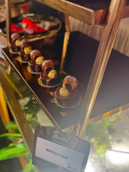 A display of my signature Nutella cakes, a decadent and visually appealing dessert option.