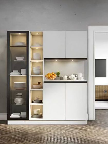 Bangalore Interiors - Custom Modular Furniture Bar & Crockery Cabinets photo 7