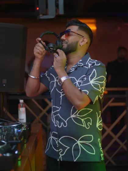 A moment of connection with my headphones. This is where the music and I become one.