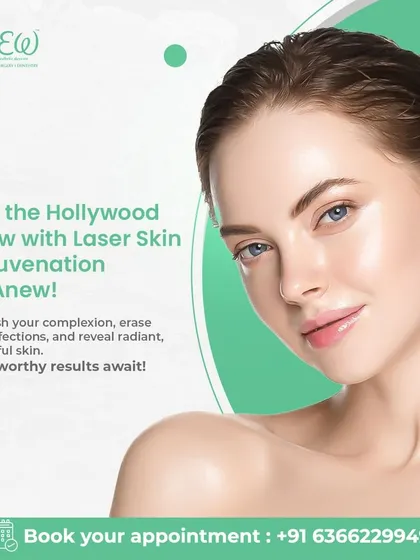 Get the Hollywood Glow with our Laser Skin Rejuvenation. This treatment refreshes your complexion, erases imperfections, and reveals radiant, youthful skin. Star-worthy results await.