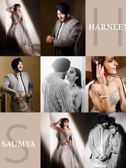 This nine-grid collage is a perfect showcase of a single engagement session. It includes individual portraits, couple shots, and details, showing how I capture a complete story.