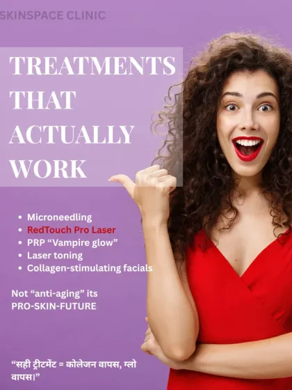 We offer treatments that actually work to build collagen and fight the signs of aging. Our pro-skin-future approach includes microneedling, RedTouch Pro Laser, and PRP to ensure collagen vapas, glow vapas!