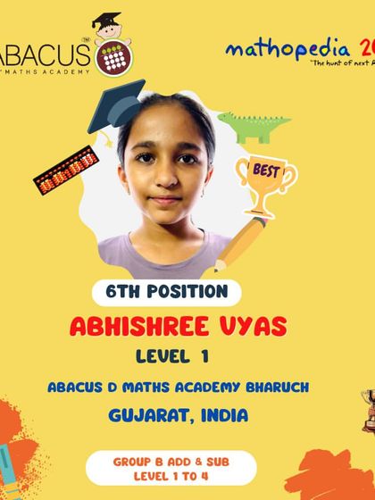 Abacus D Maths Academy - Educational Franchise & Teacher Training Mathopedia: Our Annual Competitions photo 126