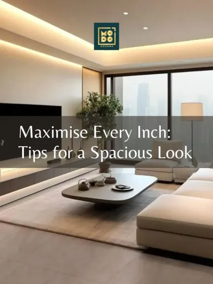 Small space? No problem. This series of tips is all about maximizing every inch to create a spacious look, starting with a clean, minimalist living room layout.