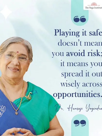 Playing it safe does not mean you avoid risk entirely. It means you learn to spread it out wisely across different opportunities, making calculated decisions instead of acting recklessly.