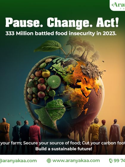 With 333 million people battling food insecurity in 2023, owning your farm is a powerful act. It secures your source of food, cuts your carbon footprint, and helps build a sustainable future.